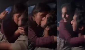 Desi Lover In Car while driving in ECR