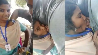 Tamilnadu College student blowjob her outdoor