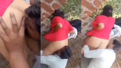 College Teacher licking student’s pussy in outdoor