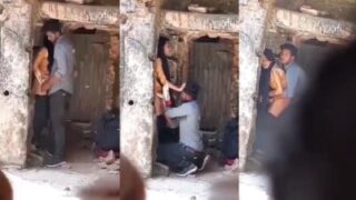 College couple outdoor fucking in hidden cam