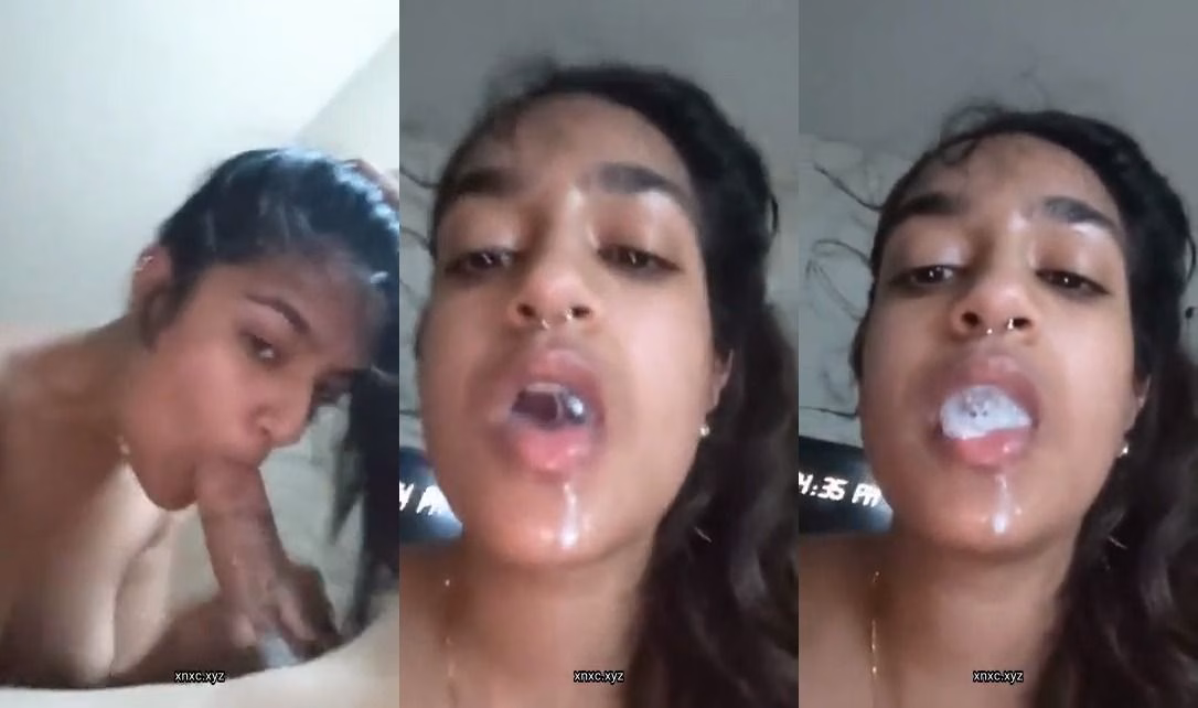Horny Pakistani Girl Blowjob cum in mouth MMS