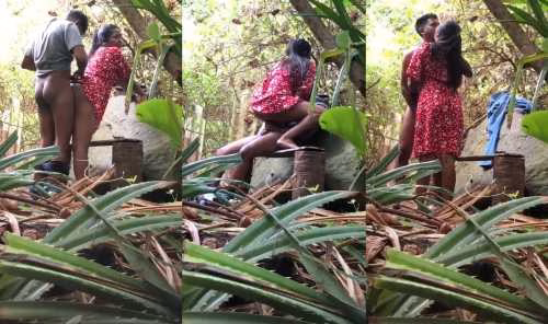 Munnar collage couple outdoor sex